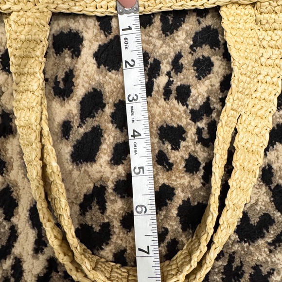 New Prada Crochet Triangle Embroidered Raffia Tote Bag - Picture 16 of 16